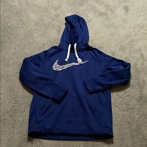 Nike Dri-Fit Blue Sweatshirt with Iconic Swoosh